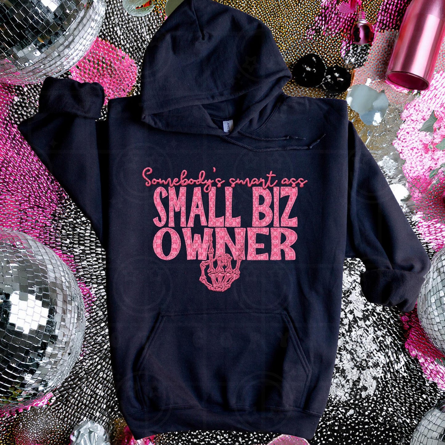 SMALL BIZ OWNER | Somebodys Smart Ass Name Design, Family Names, printable faux embroidery, Snarky png