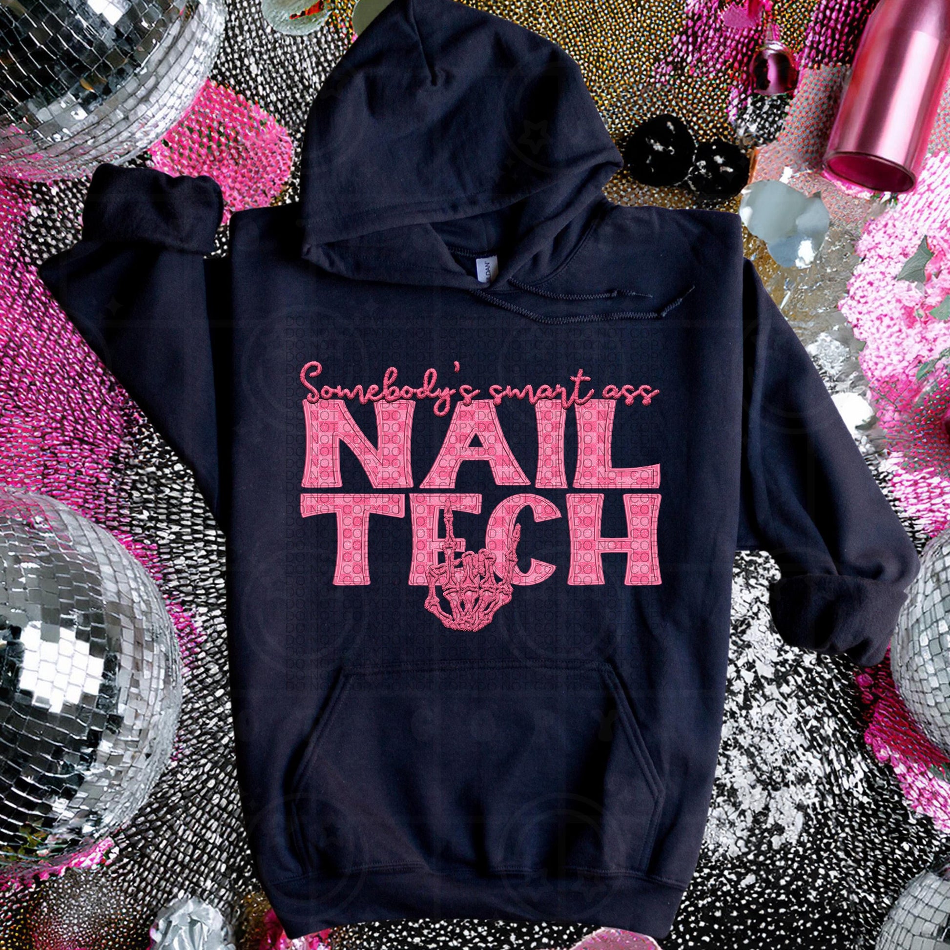 NAIL TECH | Somebodys SMART Ass Name Design, Family Names, printable faux embroidery, Snarky png