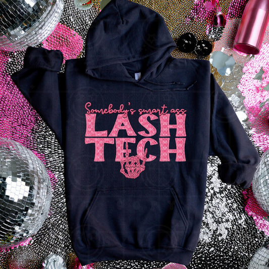 LASH TECH | Somebodys SMART Ass Name Design, Family Names, printable faux embroidery, Snarky png