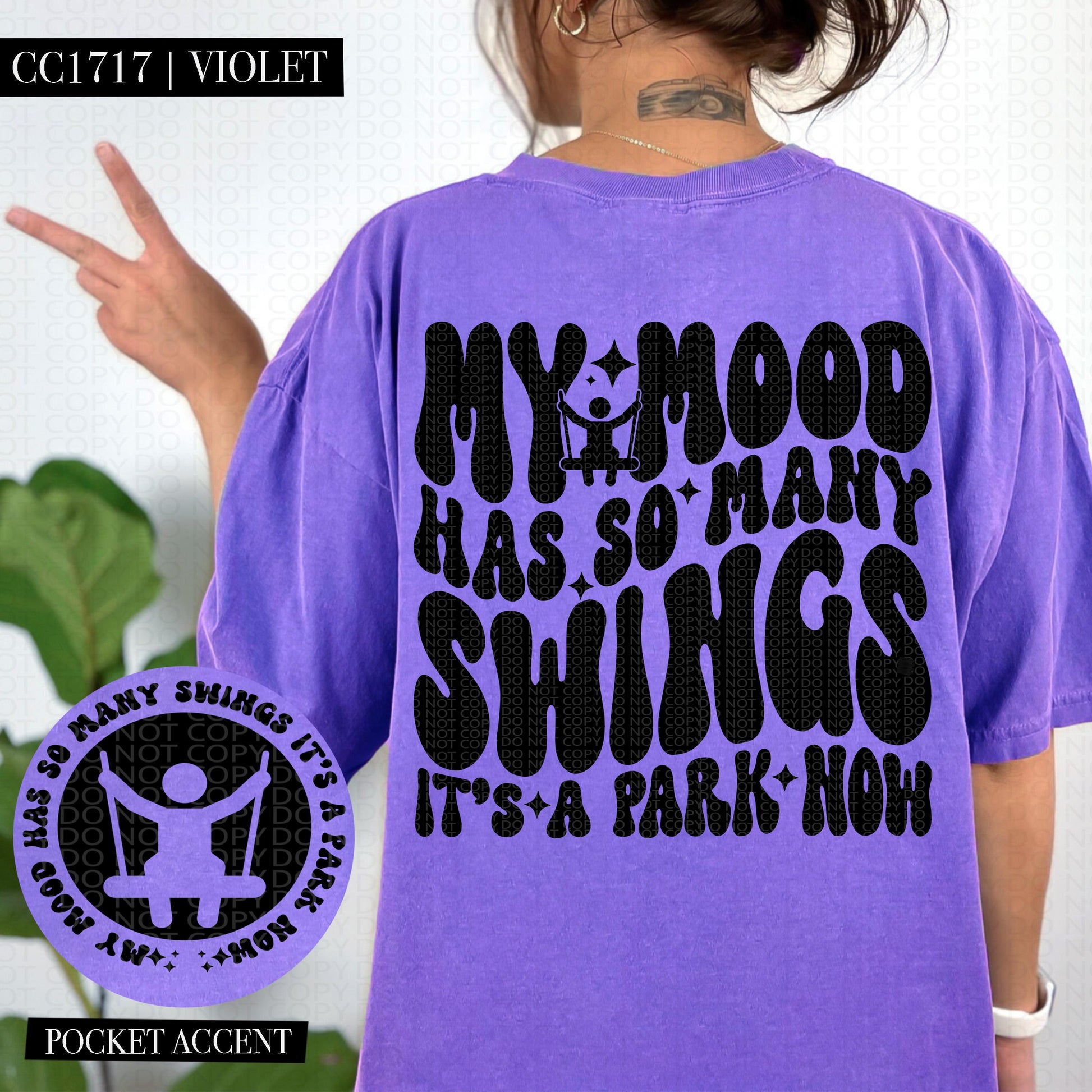 My mood has so many swings it's a park now | Wavy Design, Front Pocket, Snarky PNG