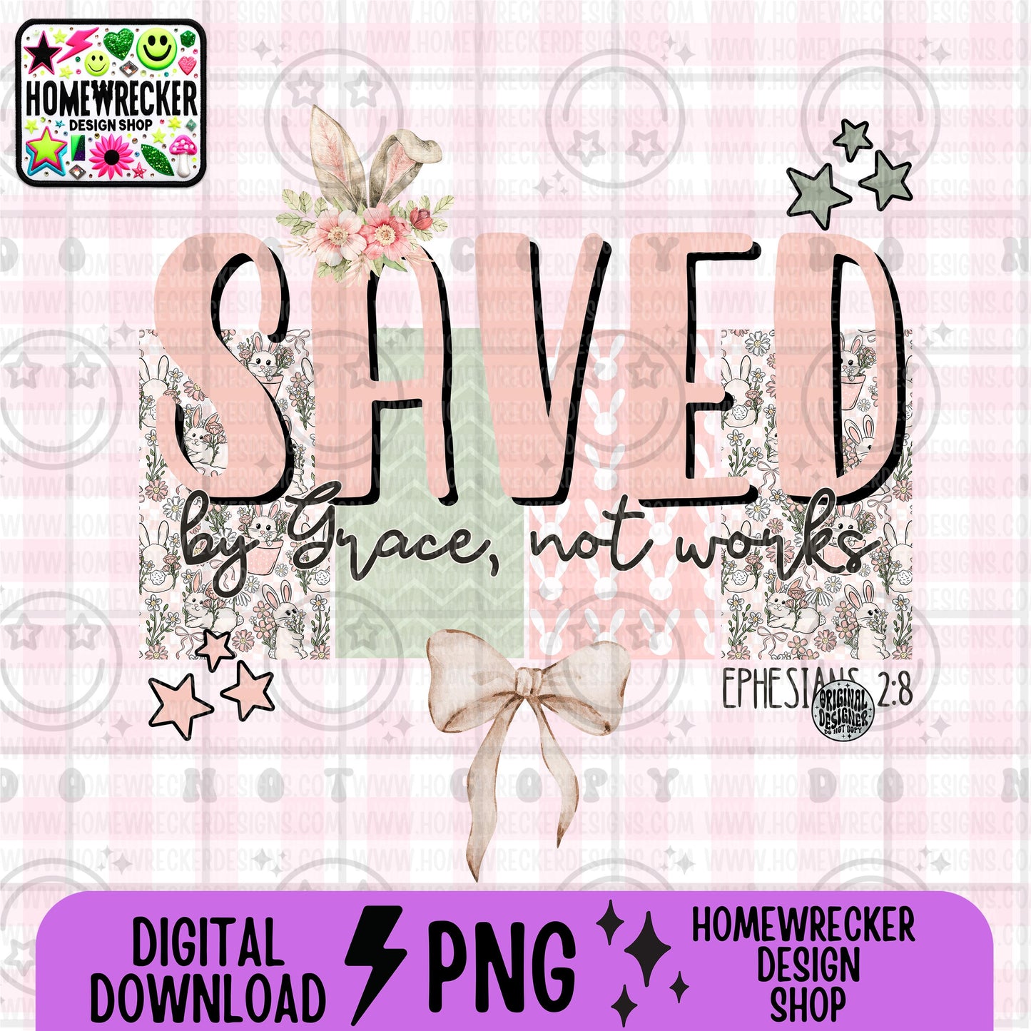 Saved PNG | Easter Faith digital download
