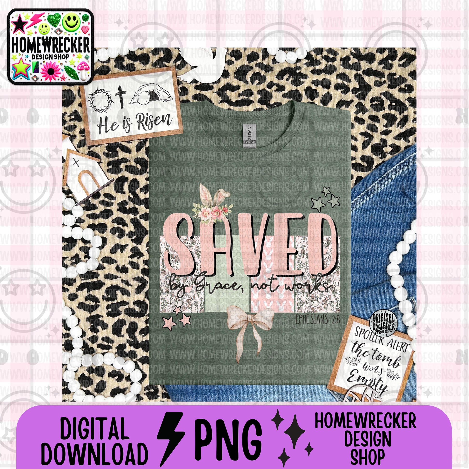 Saved PNG | Easter Faith digital download
