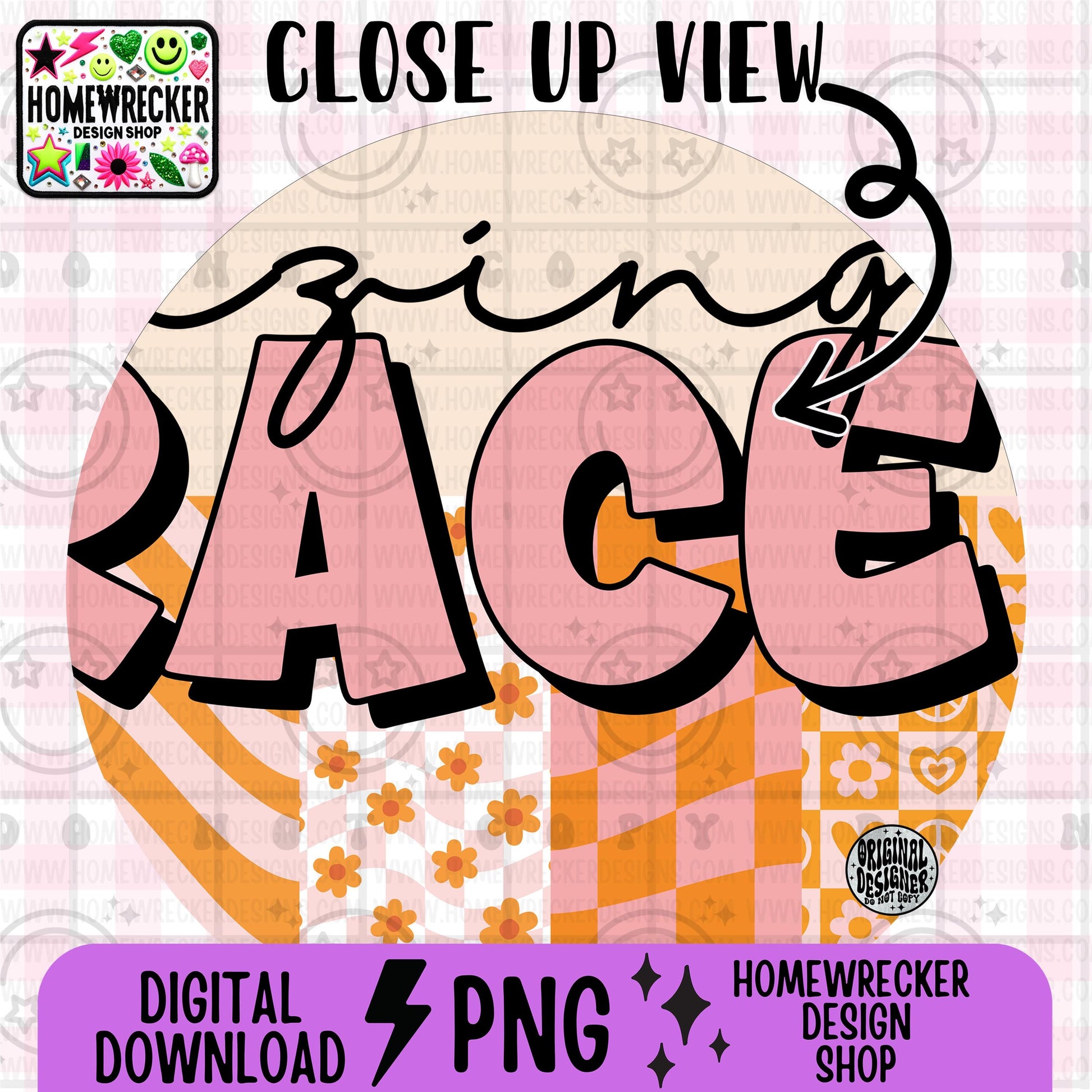 Amazing Grace PNG | Digital Download | retro groovy