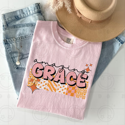 Amazing Grace PNG | Digital Download | retro groovy