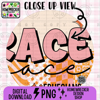 Grace PNG, Groovy Bible Verse Digital File, Ephesians 2:8, Retro PNG, Faith Sublimation Design, Christian Shirt PNG