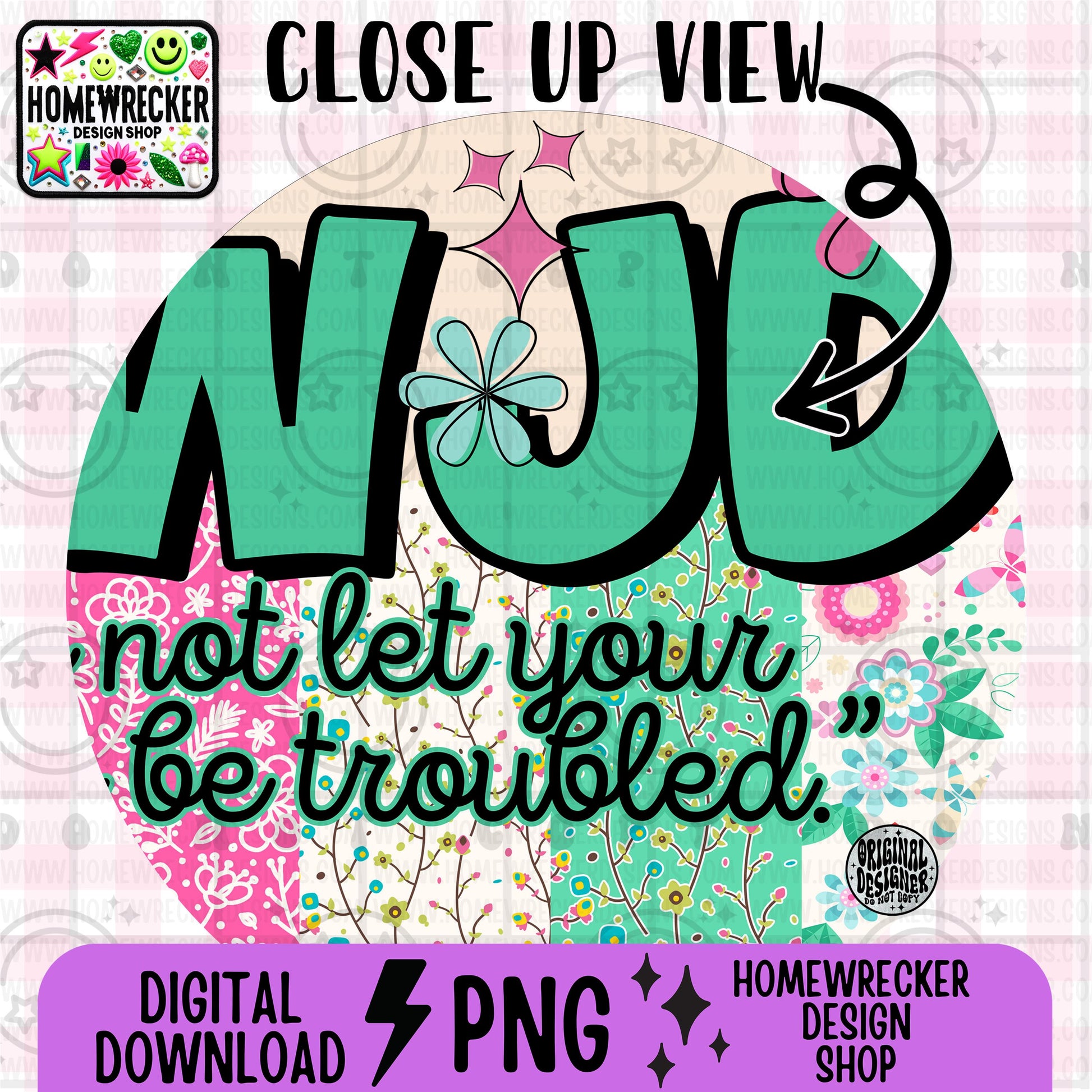 WWJD Do not let your hearts be troubled PNG Christian Sublimation Design Scripture Bible Verse png Retro Floral Jesus PNG Digital Download