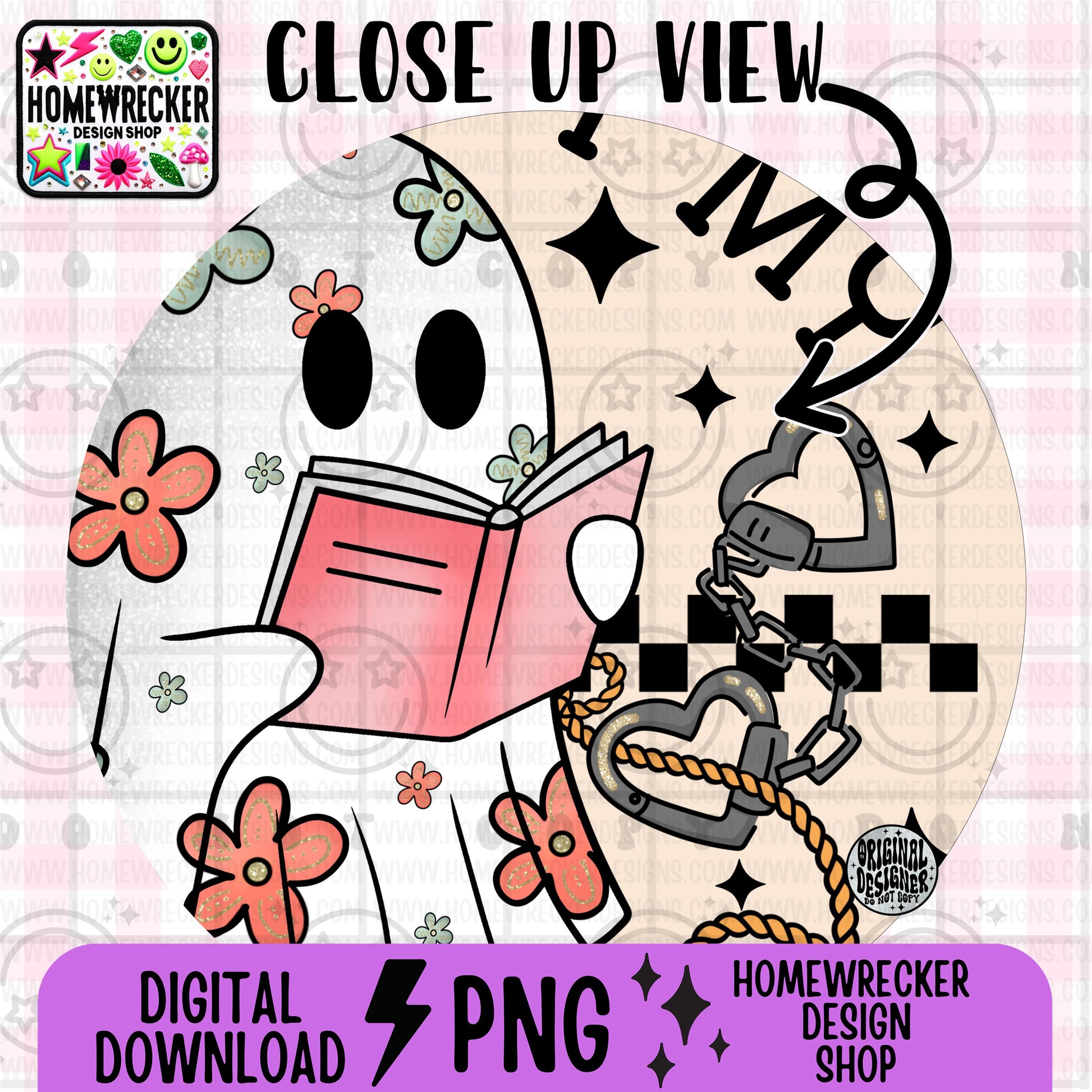 Haunted by my dirty thoughts, spring daisy florals, neutral colors, water color, Ghost, booktok, reading, transparent png, digital download