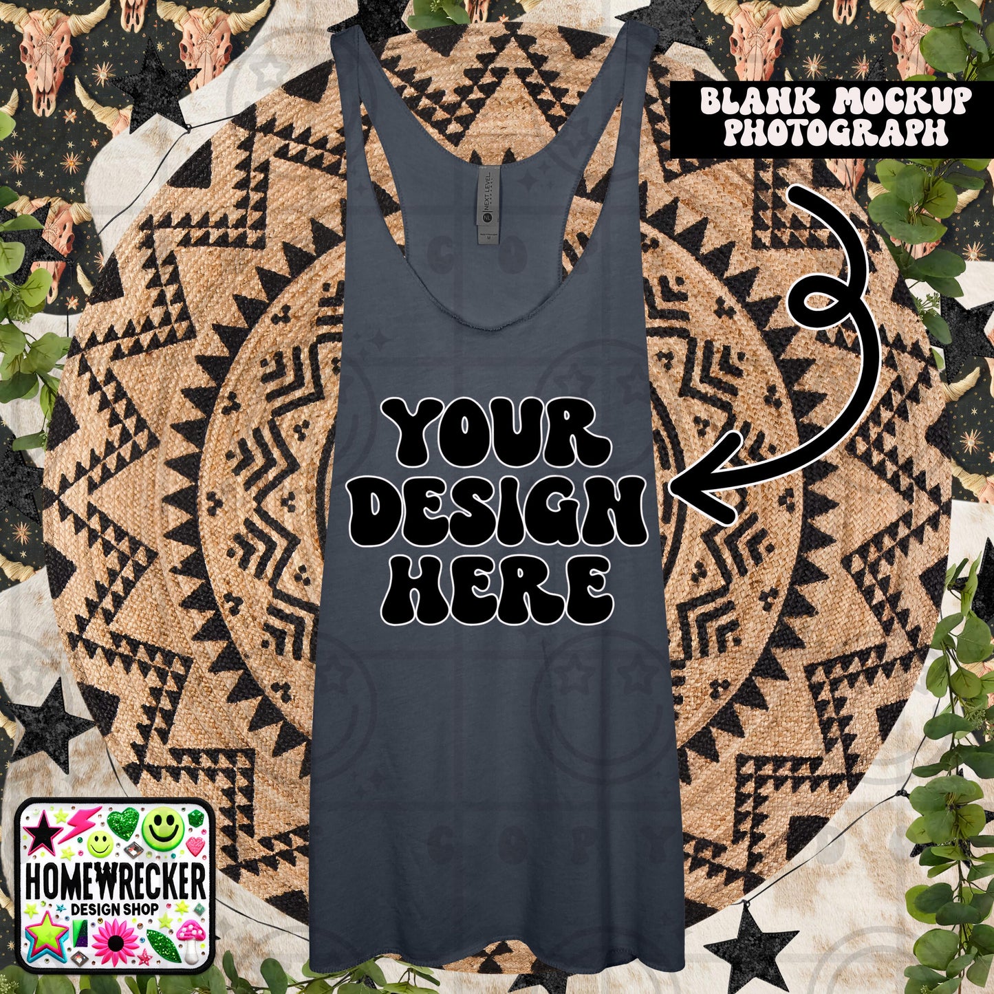 Tank top mock up, next level tank top mock up photo, download | indigo