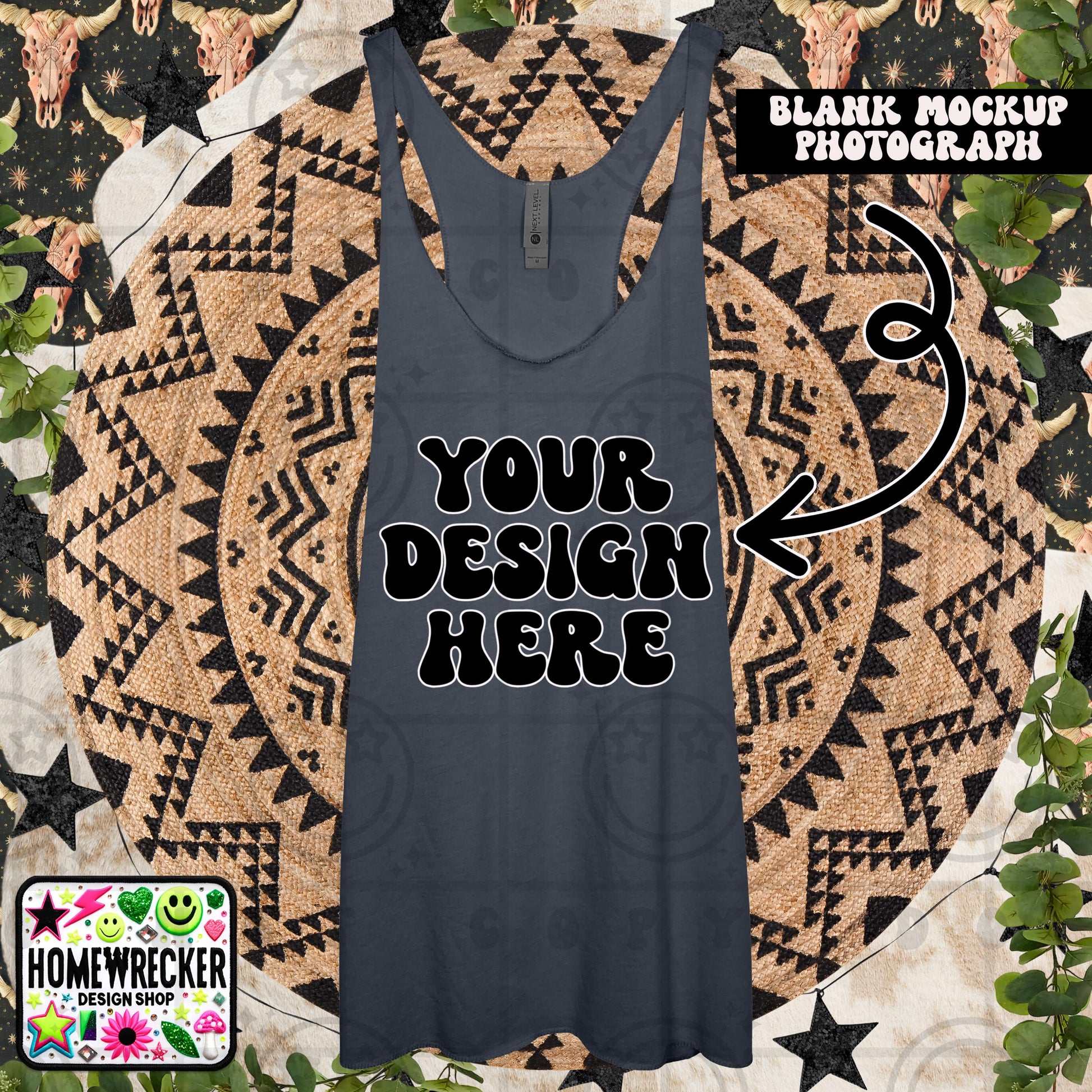 Tank top mock up, next level tank top mock up photo, download | indigo