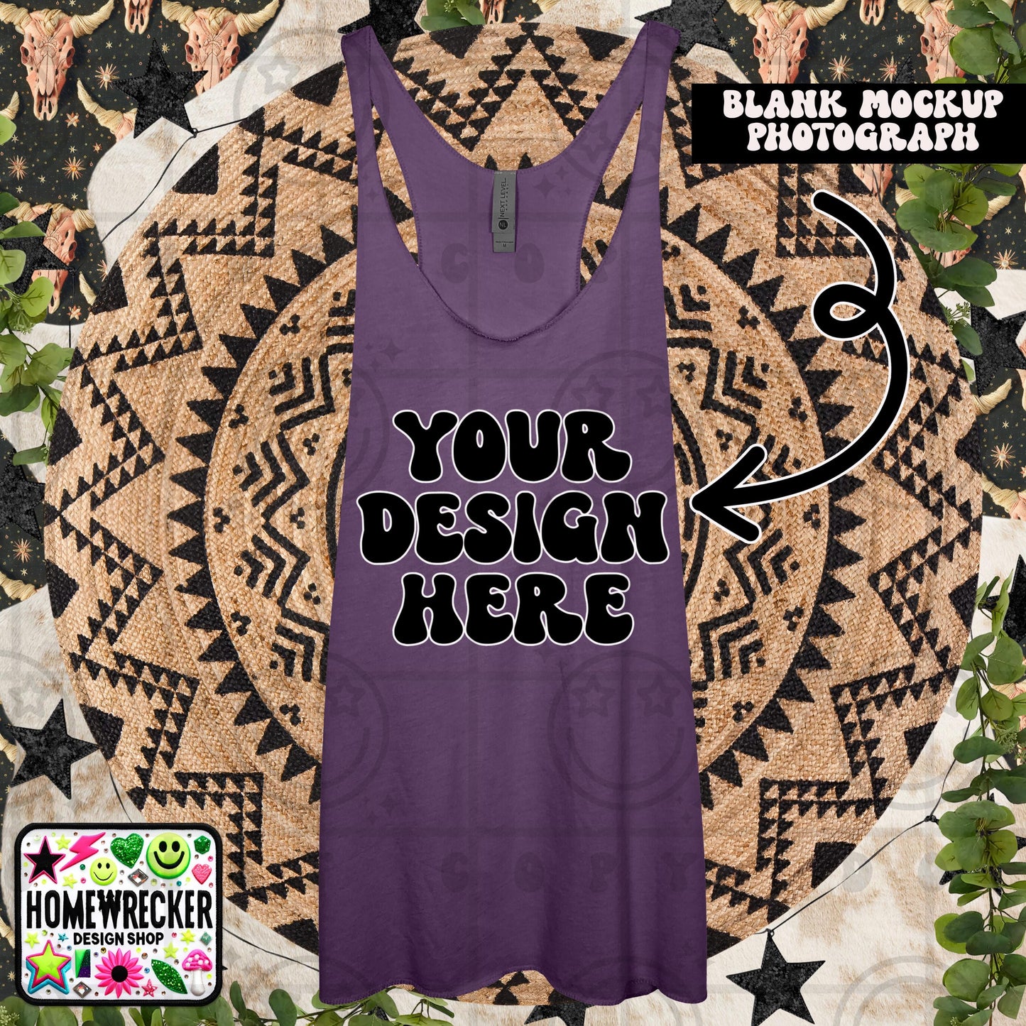 Tank top mock up, next level tank top mock up photo, download | purple rush