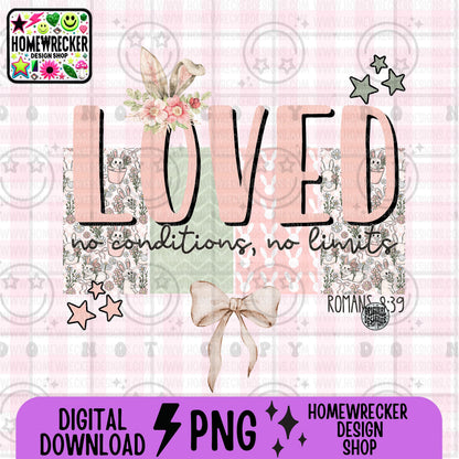 Loved PNG | Easter Faith digital download
