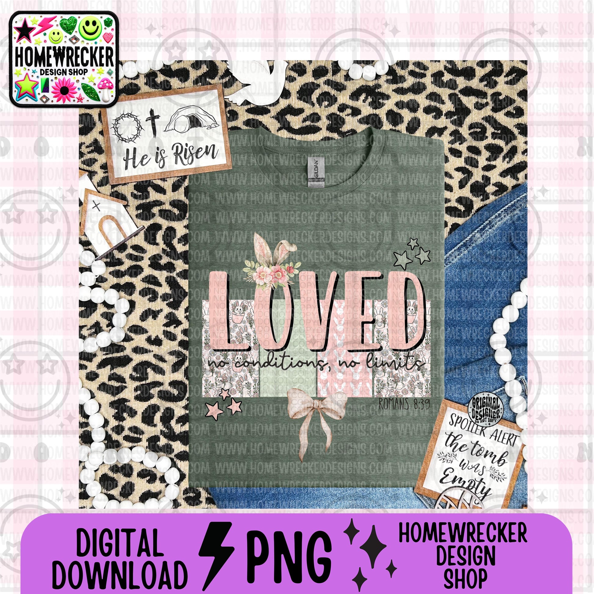 Loved PNG | Easter Faith digital download