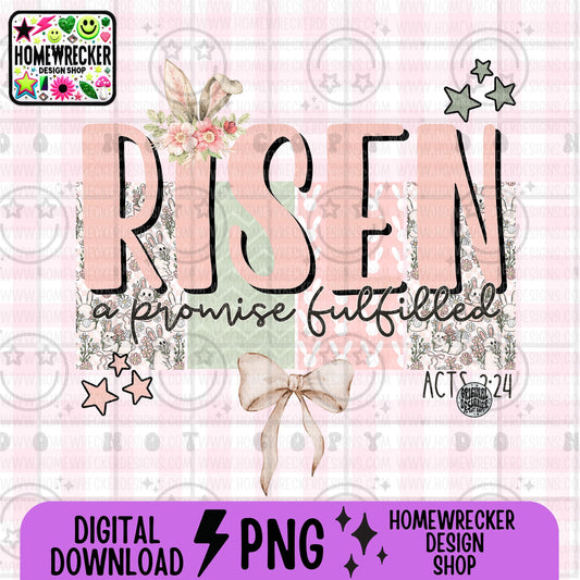 Risen PNG | Easter Faith digital download