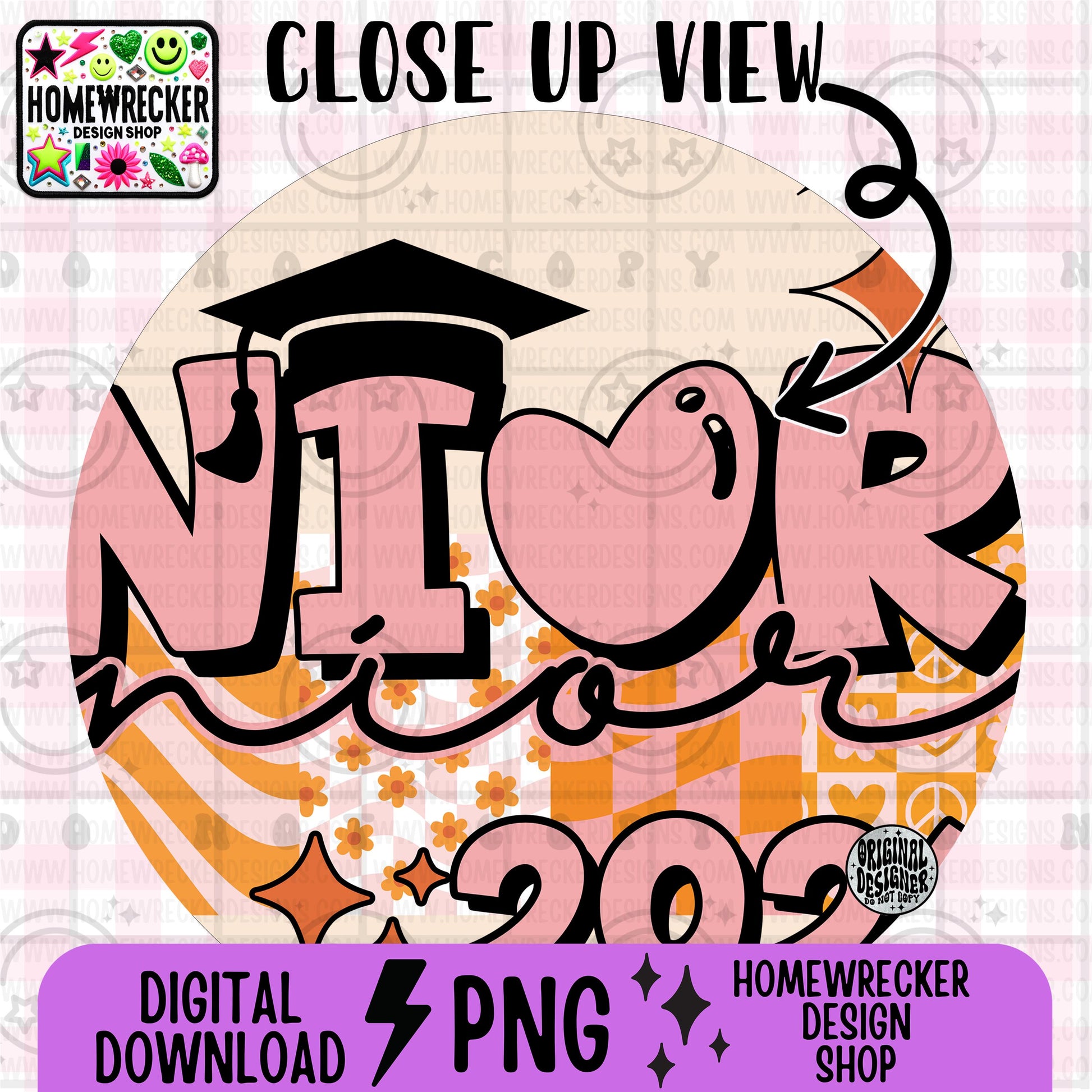 Senior 2026 PNG, Groovy Graduation Grad Shirt Design, Senior Sublimation, Class of 2026 Digital Download, Retro graduate design