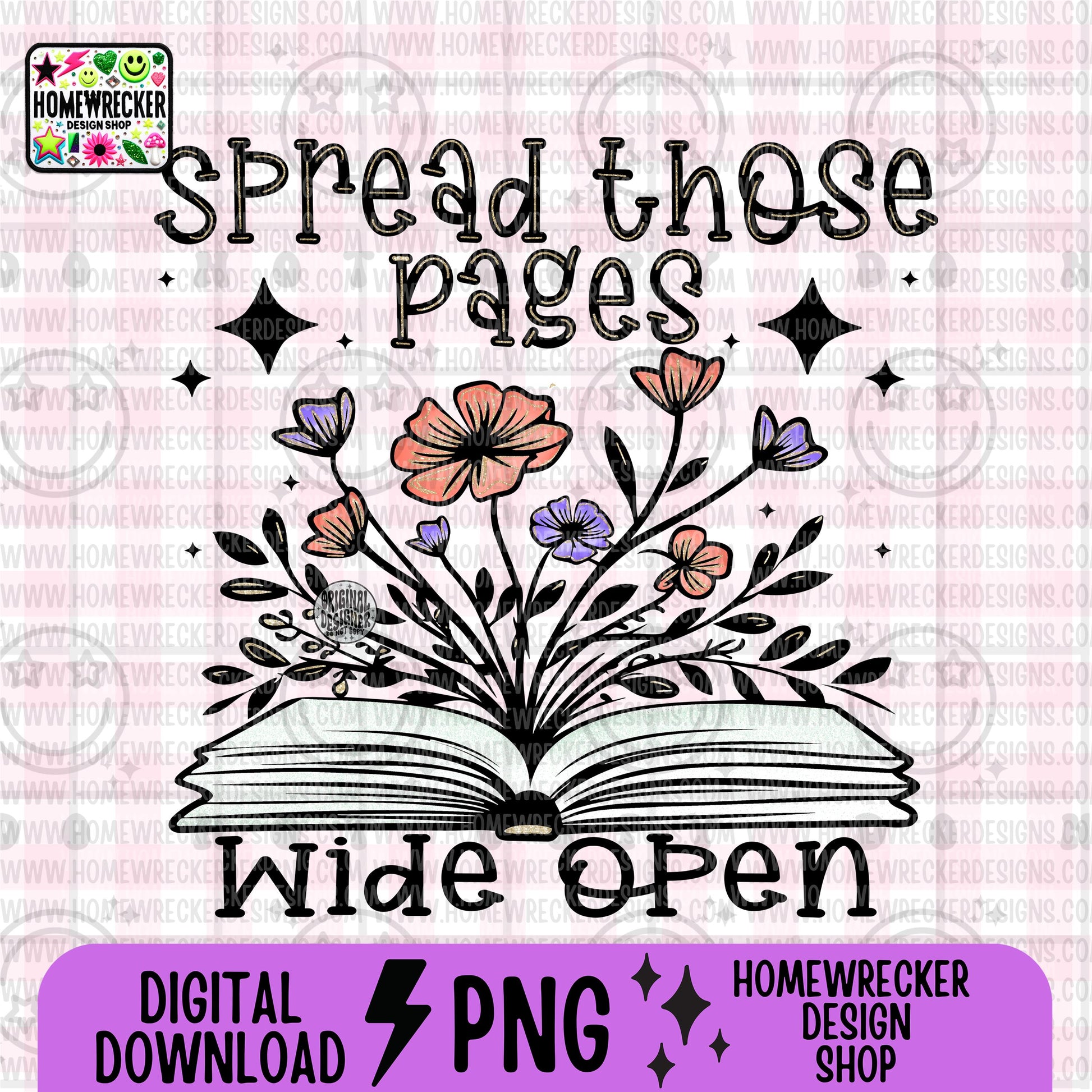 Spread those pages wide open, spring daisy florals, neutral colors, water color, Reading booktok, reading, transparent png, digital download