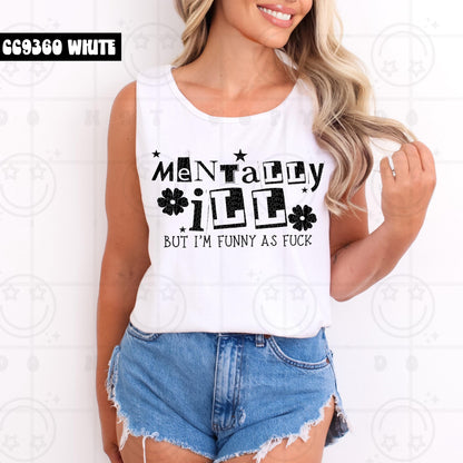 Single Color Snarky Mental Health PNG Design BUNDLE | mentally spicy, diagnosed, undiagnosed, self diagnosed, mentally ill but funny, trauma