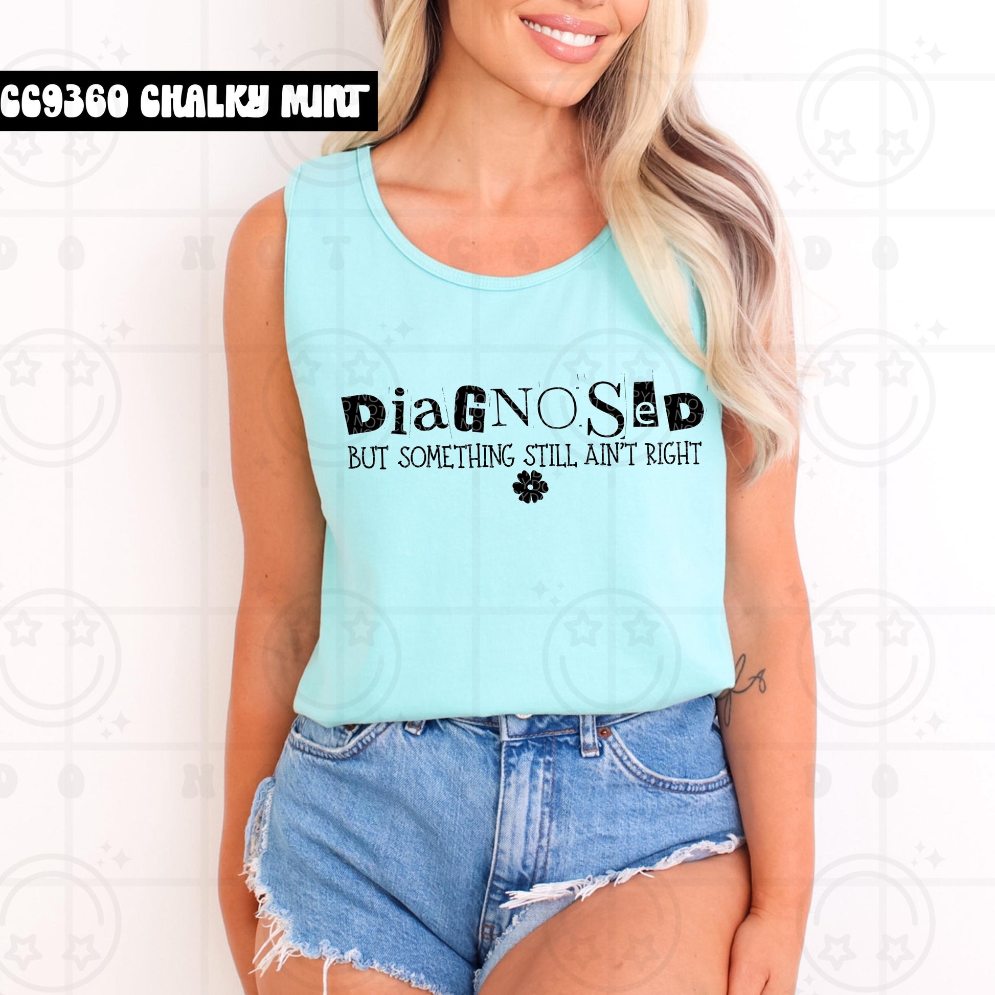 Single Color Snarky Mental Health PNG Design BUNDLE | mentally spicy, diagnosed, undiagnosed, self diagnosed, mentally ill but funny, trauma