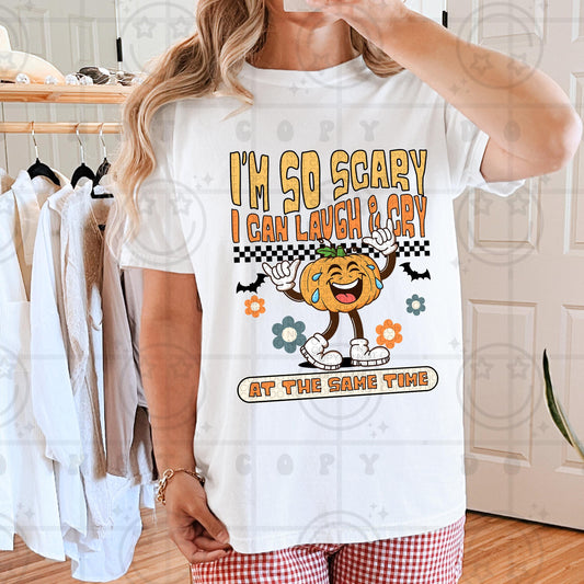 I'm so scary I can laugh and cry at the same time, halloween, spooky, png download