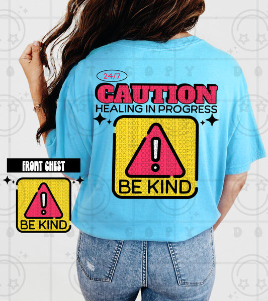 caution healing in progress distressed PNG Digital download
