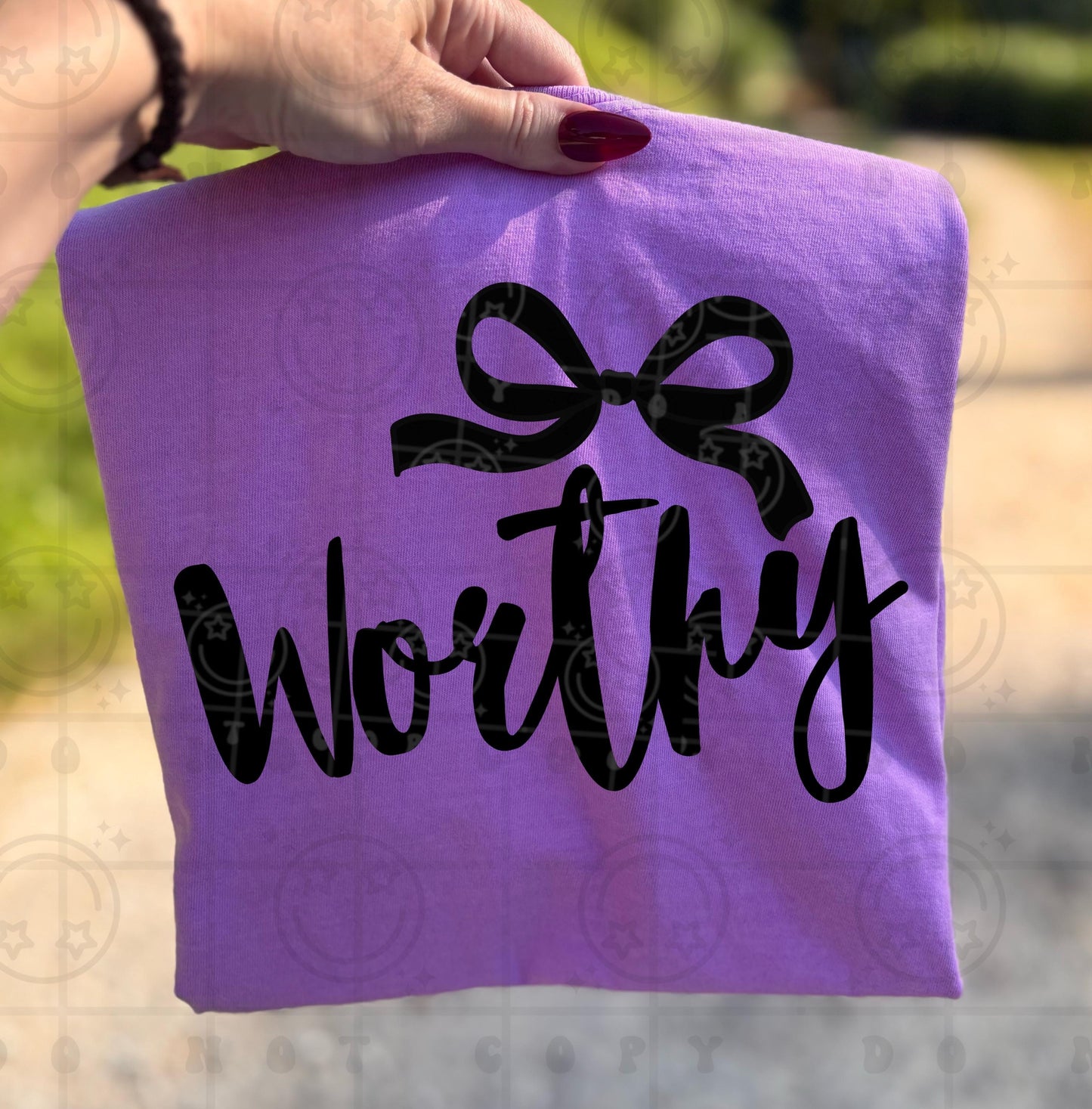 Worthy coquette bow PNG digital download