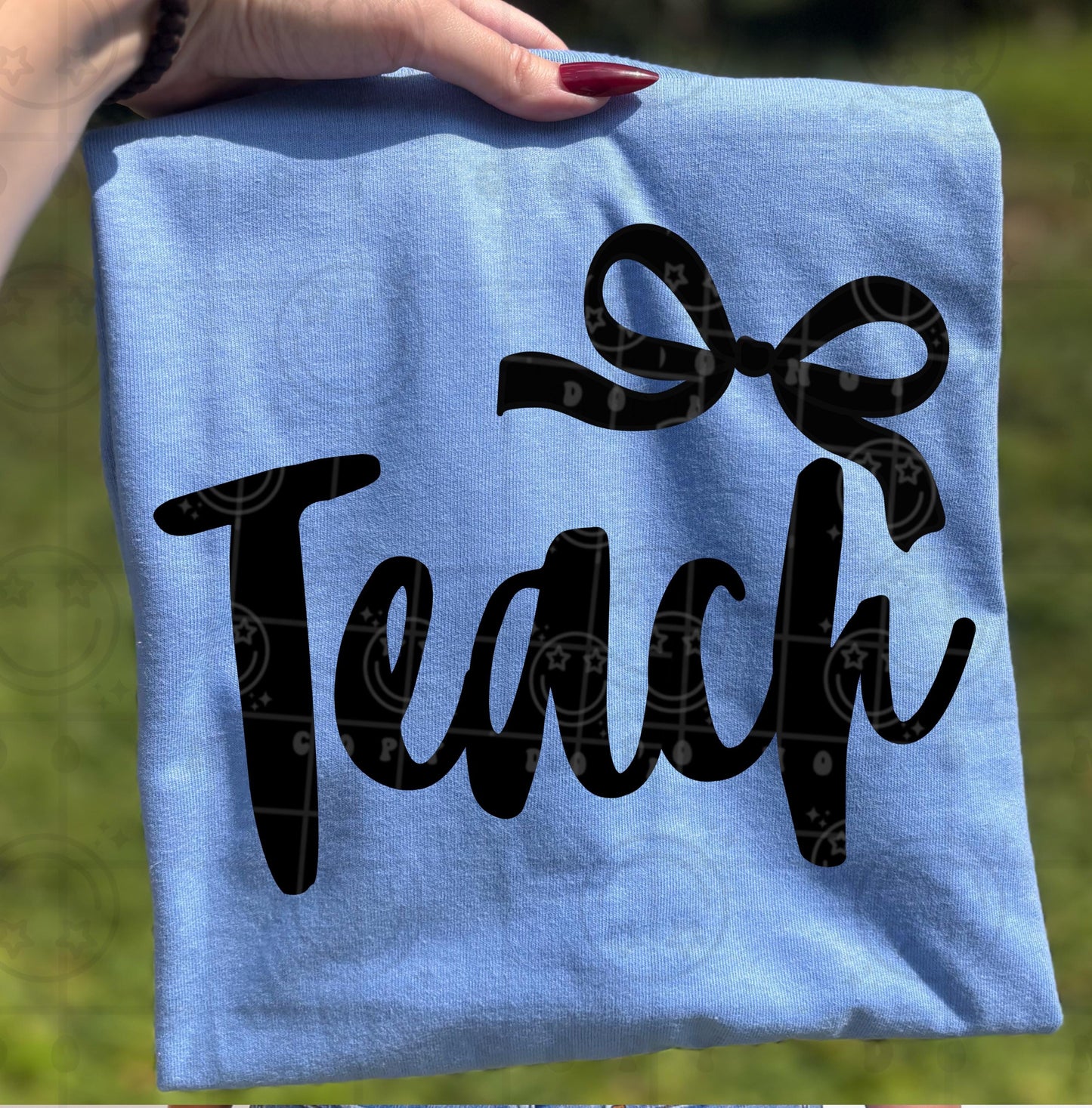 Teach coquette bow PNG digital download