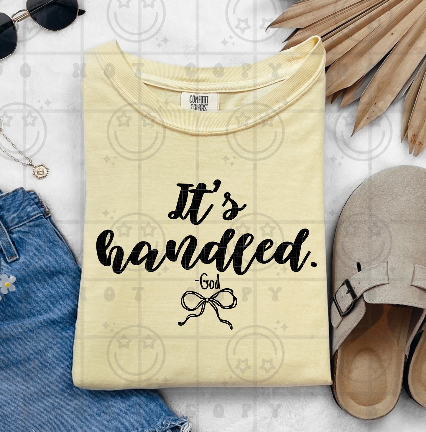 It’s Handled PNG digital design, faith typography, download