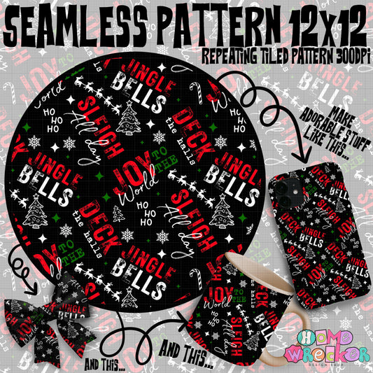 Christmas gender neutral seamless pattern grungy distressed repeating pattern 12x12 digital download