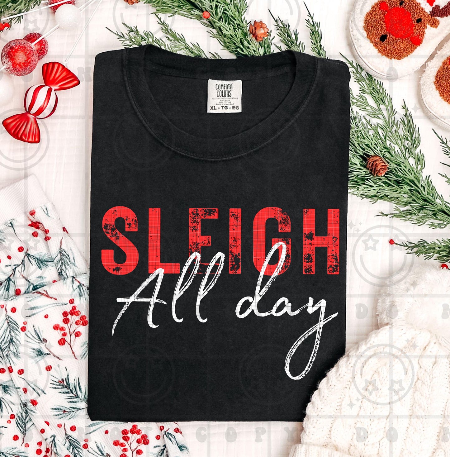 Sleigh all day PNG Christmas Design