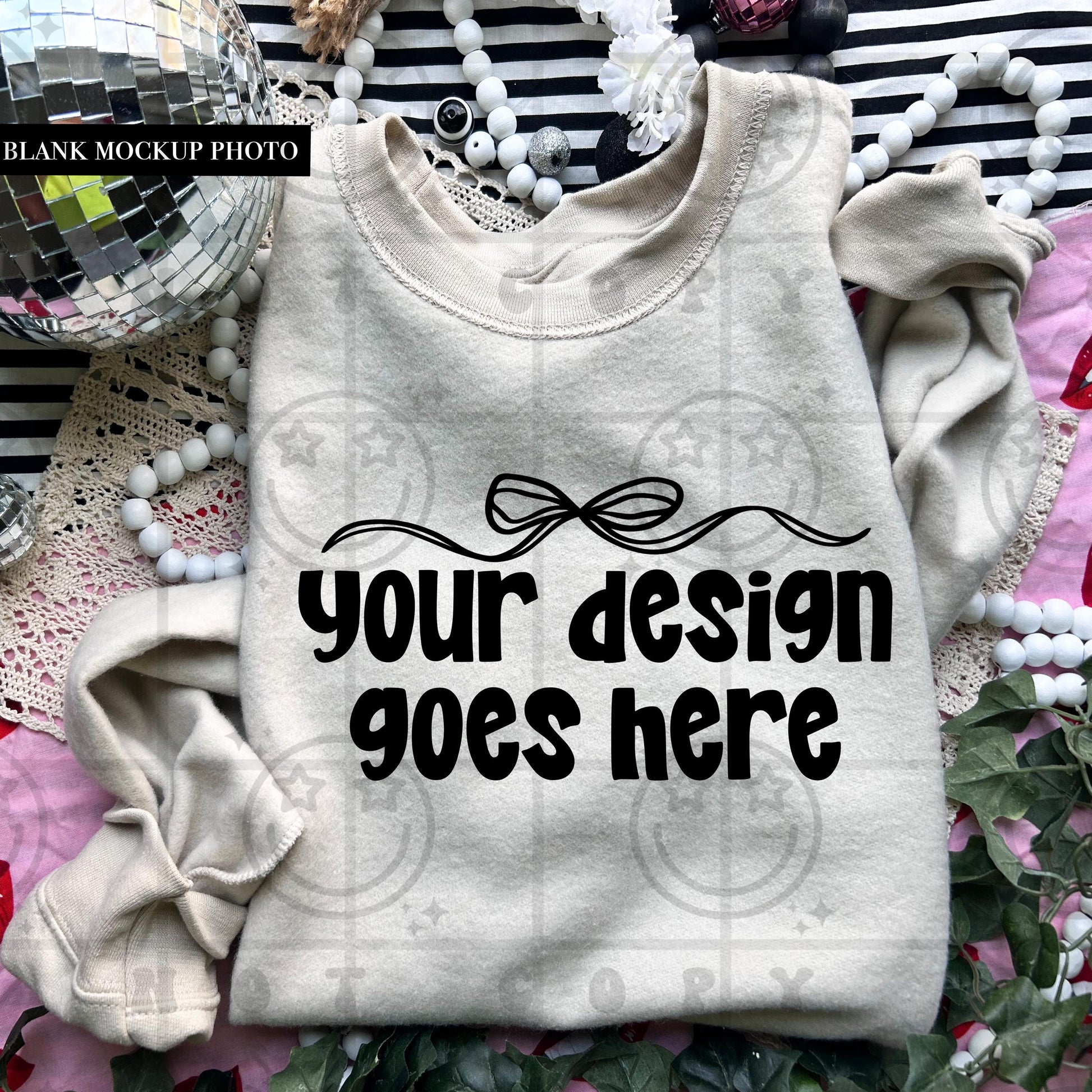 inside out sweatshirt mock up, Gildan sweatshirt, g18000, sand