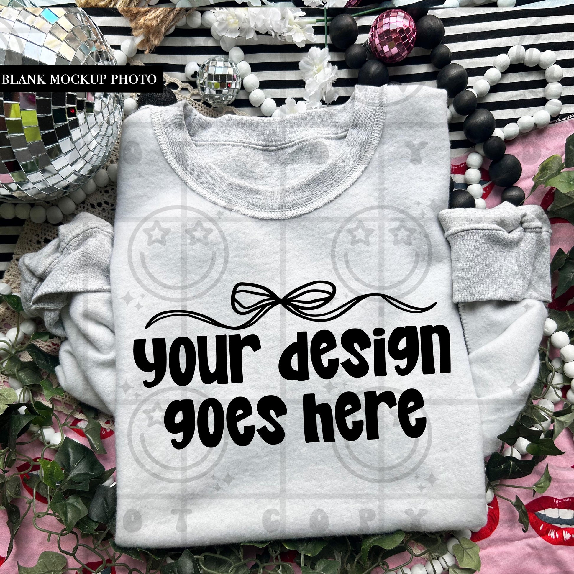 inside out sweatshirt mock up, Gildan sweatshirt, g18000, Ash Grey