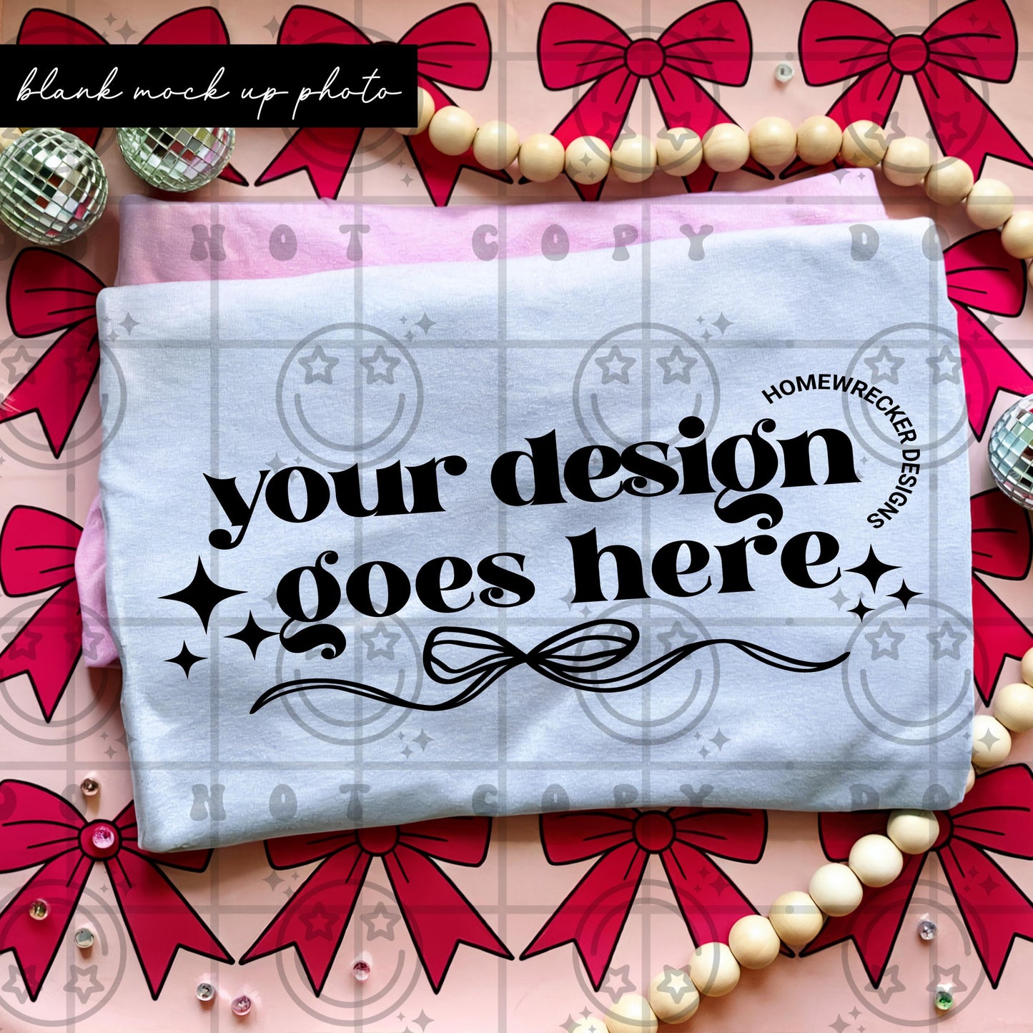 white shirt mock up, flat lay, blank mock photo, pink and red coquettes, christmas, valentines day every day Gildan Comfort colors download