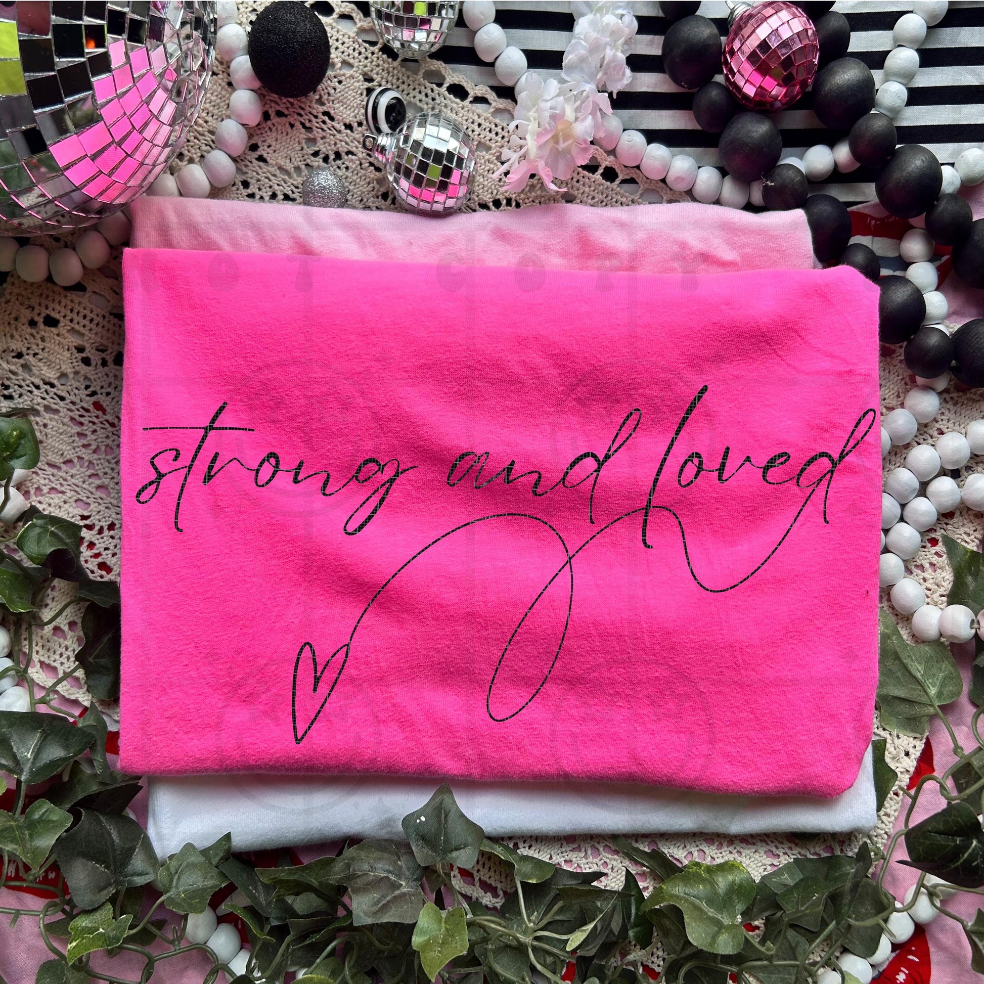Strong and loved PNG Download, self love, mental health, Digital Design, PNG