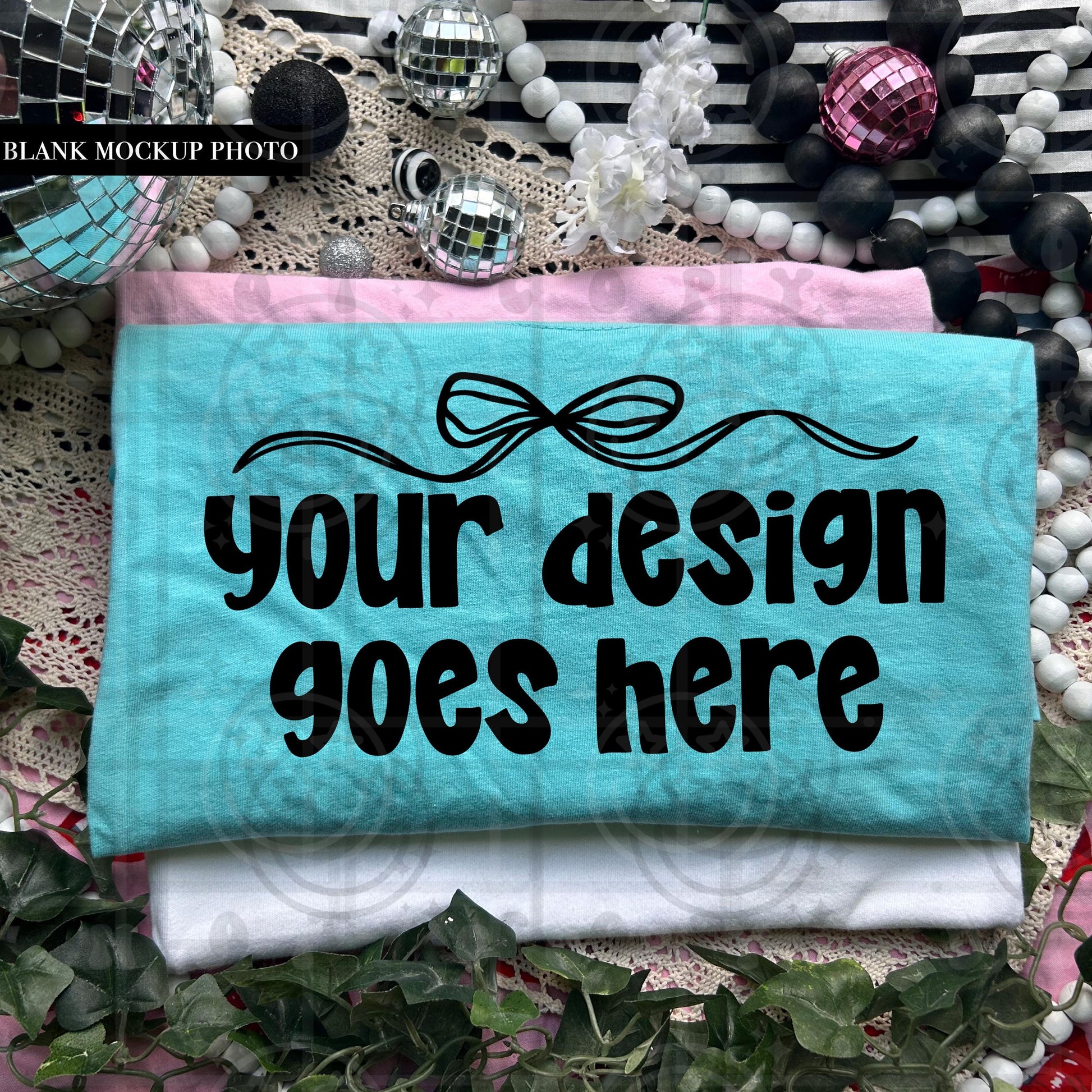 Comfort colors Tshirt Mock up photo, cc1717 chalky mint