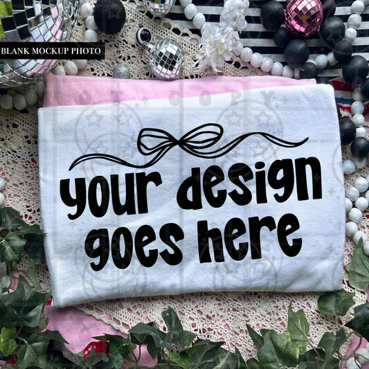 Comfort colors Tshirt Mock up photo, cc1717 white