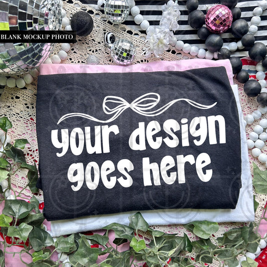 Comfort colors Tshirt Mock up photo, cc1717 black