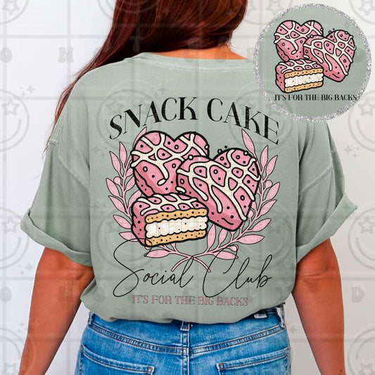 snack cake social club heart cakes PNG digital download