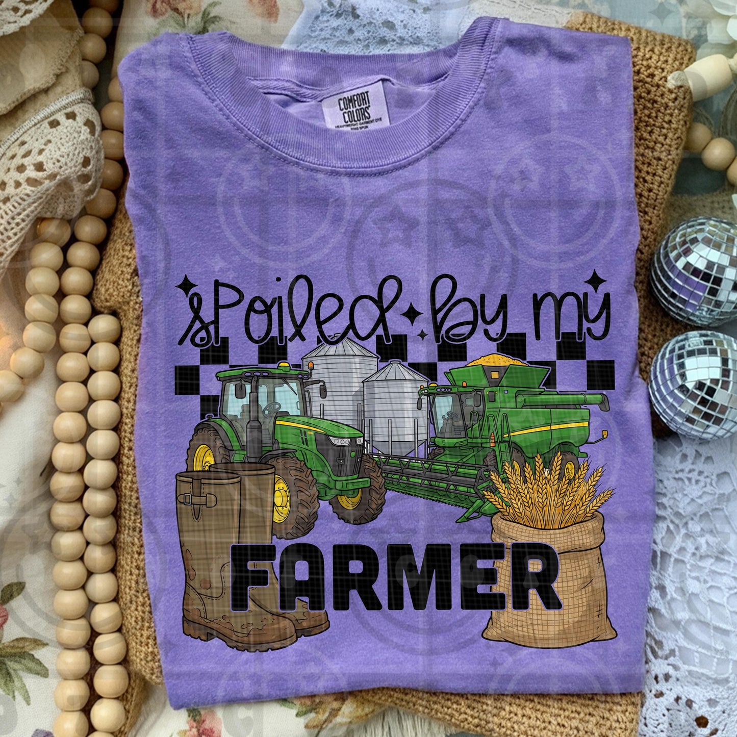 Spoiled By My Farmer PNG Digital Download | Agriculture Trade Graphic