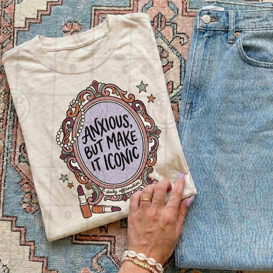 Anxious but make it iconic PNG digital download