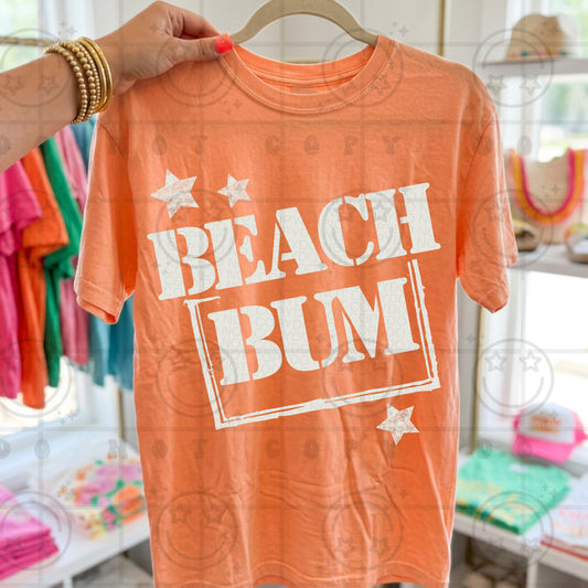 Beach bum PNG digital download