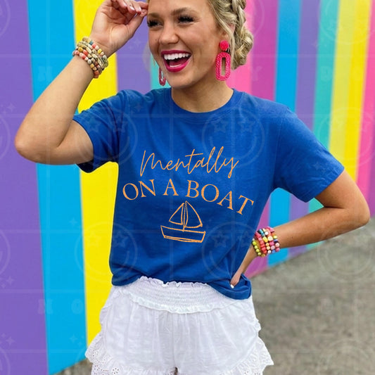 Mentally on a boat PNG digital download