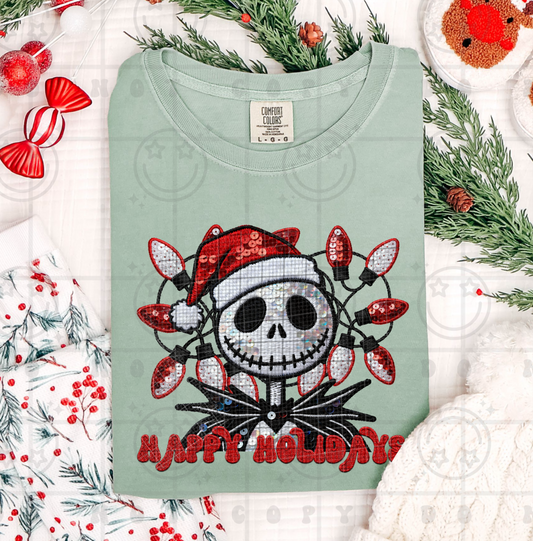 Happy Holidays JSkell!ngt0n Faux Sequin PNG