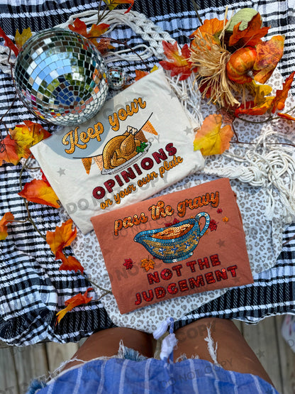 Keep Your Opinions On Your Own Plate PNG design from Homewrecker Design Shop