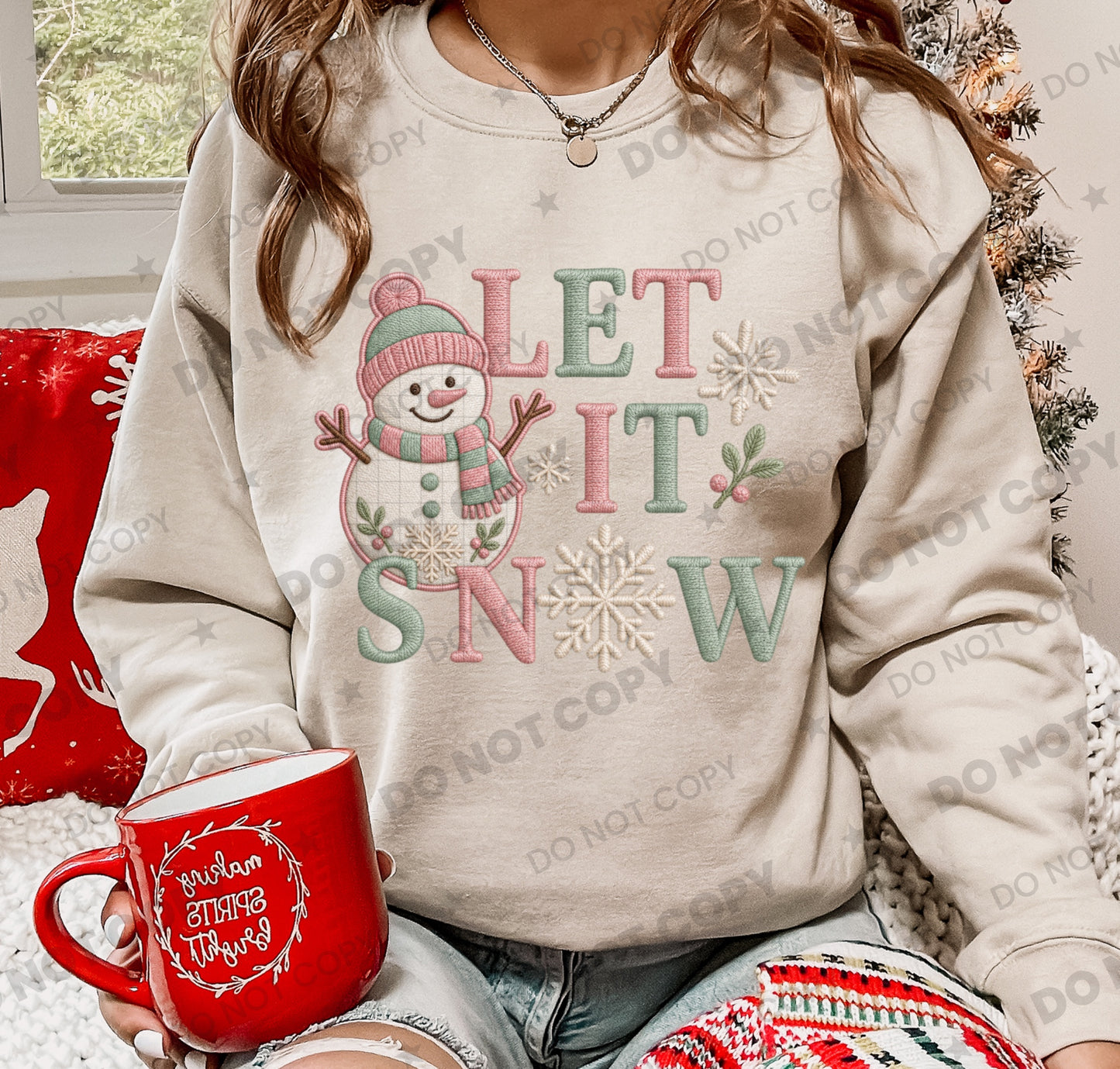 Let It Snow pastel PNG design from Homewrecker Design Shop