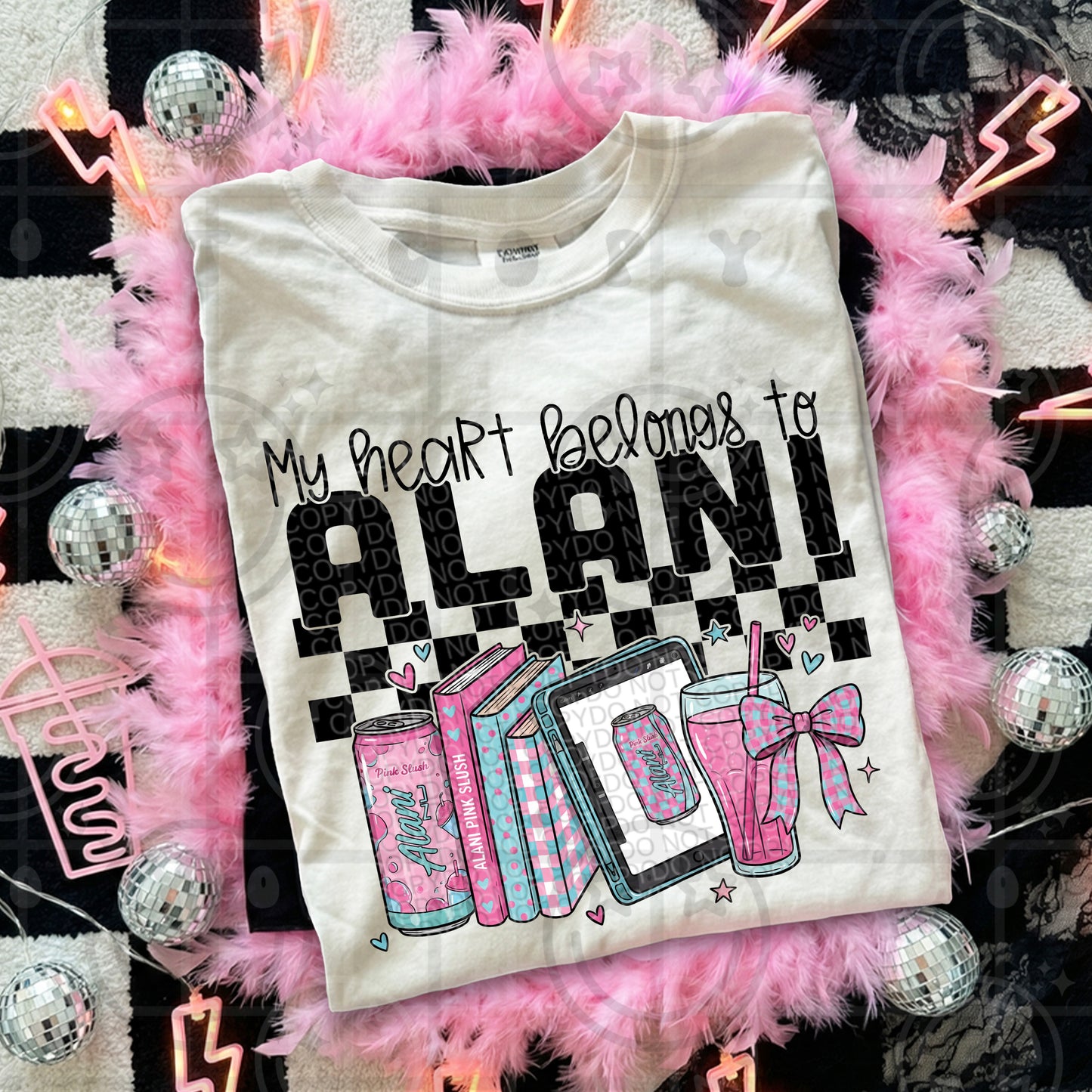 My heart belongs to drinks PNG DOWNLOAD