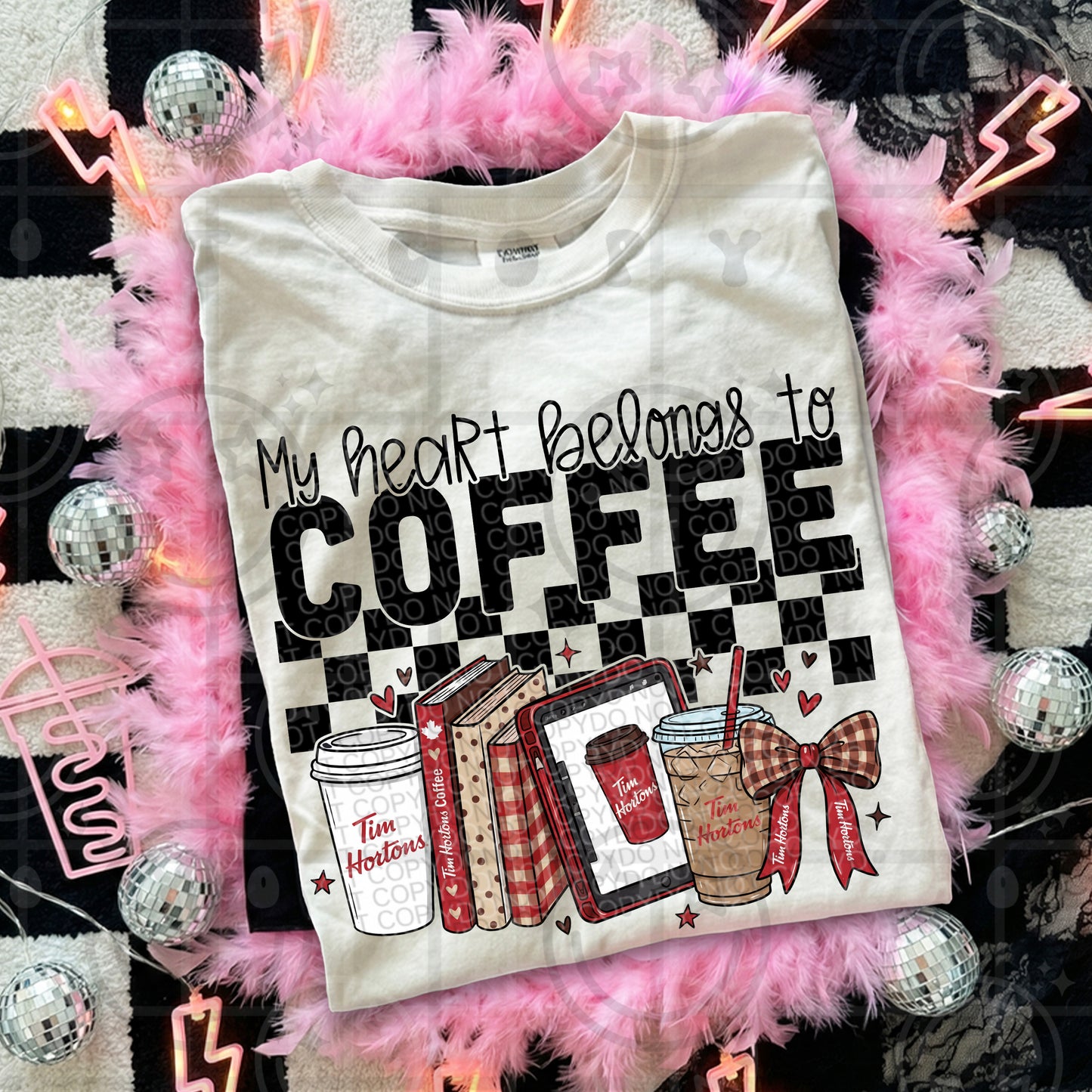 My heart belongs to drinks PNG DOWNLOAD