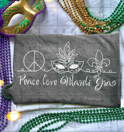 Mardi Gras Distressed PNG Bundle