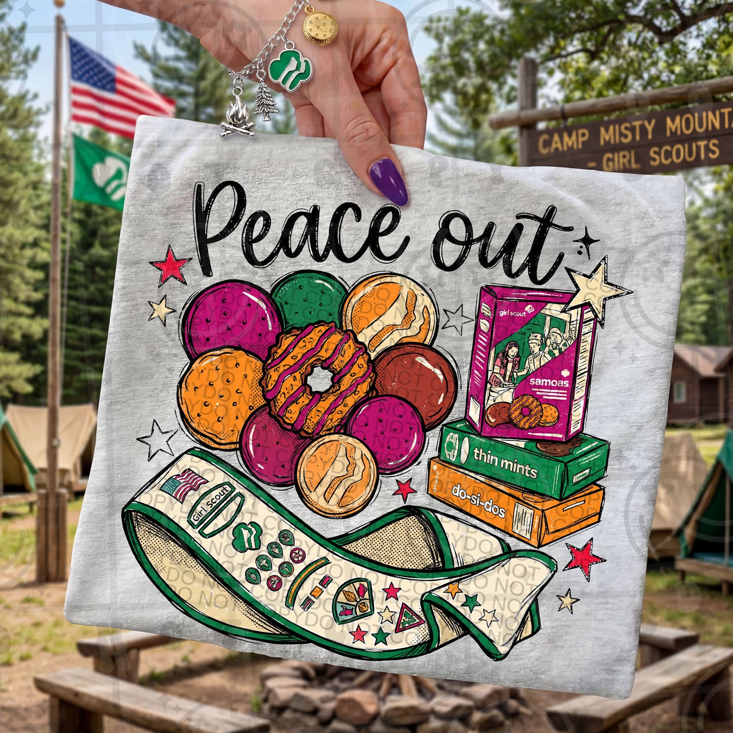 Peace Out PNG digital download