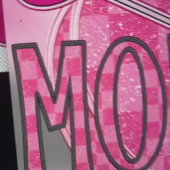 MAMAW | Checkered Candy Heart Lips Name png | Faux Embroidery Detailed Design| Valentine's Day | png download