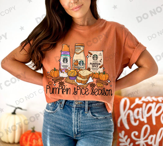 Pumpkin Spice Season PNG design, digital download