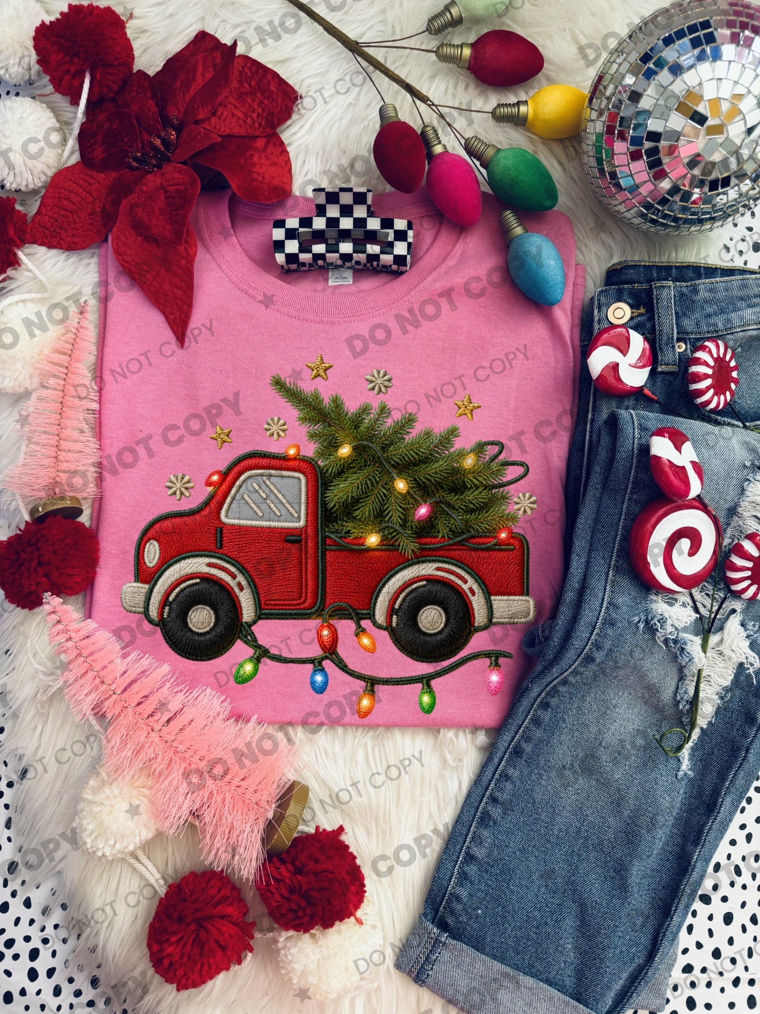 Red Christmas Truck PNG design from Homewrecker Design Shop